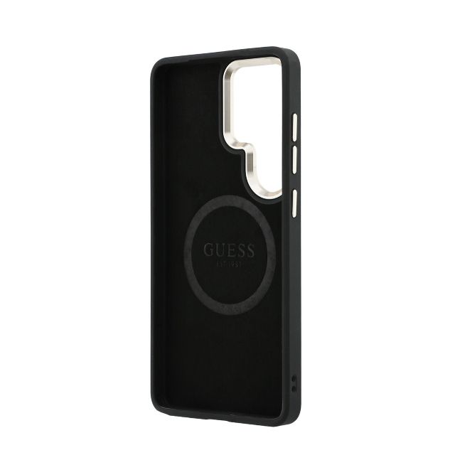 Guess Galaxy S26 Ultra Backcover hoesje - MagSafe - 4G Perforated Logo - Zwart