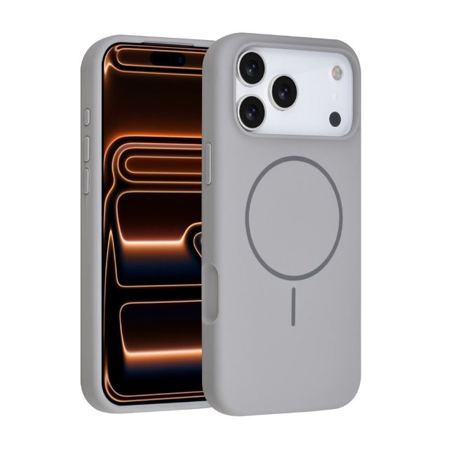 iPhone 17 Pro Max Backcover hoesje - Magsafe - Full Silicone - Felroze