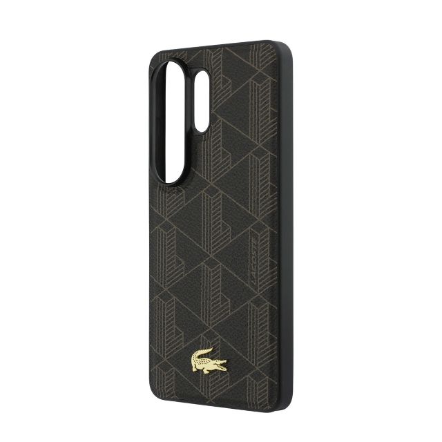 Lacoste Galaxy S26 Ultra Backcover hoesje - MagSafe - The Blend Monogram - Bruin