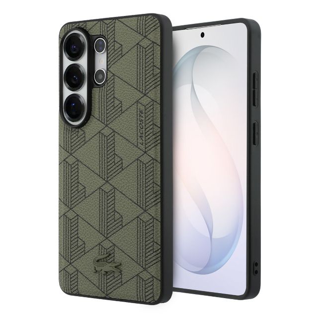 Lacoste Galaxy S26 Ultra Backcover hoesje - MagSafe - The Blend Monogram - Khaki