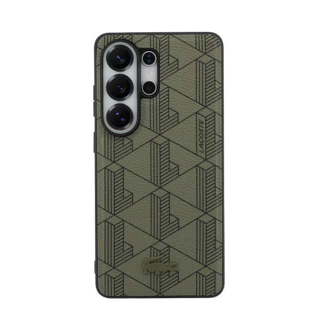 Lacoste Galaxy S26 Ultra Backcover hoesje - MagSafe - The Blend Monogram - Khaki