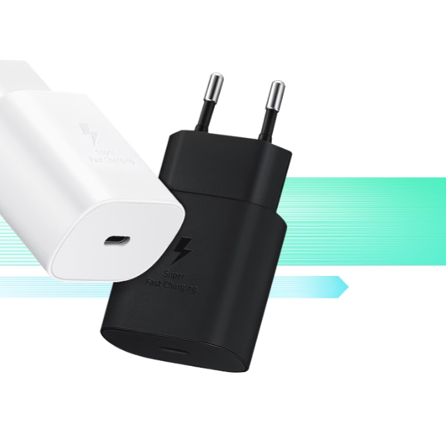 Samsung PD Wall Charger (25W) | EP-TA800 (With Packing) (zwart & wit)