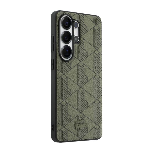 Lacoste Galaxy S26 Ultra Backcover hoesje - MagSafe - The Blend Monogram - Khaki