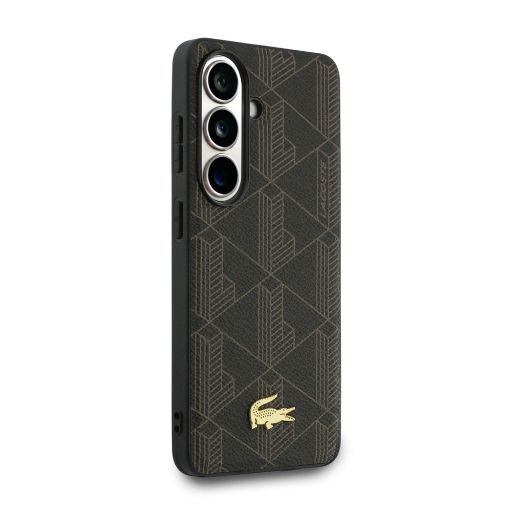Lacoste Galaxy S26 Plus Backcover hoesje - MagSafe - The Blend Monogram - Bruin