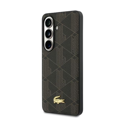 Lacoste Galaxy S26 Plus Backcover hoesje - MagSafe - The Blend Monogram - Bruin