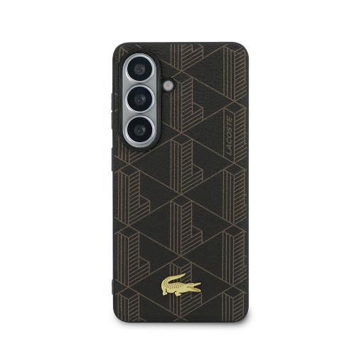 Lacoste Galaxy S26 Plus Backcover hoesje - MagSafe - The Blend Monogram - Bruin