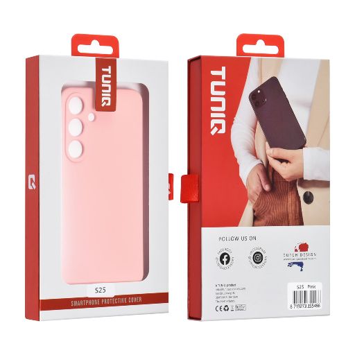 TUNIQ Galaxy S25 Backcover hoesje - Zalmroze