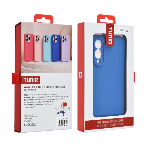 TUNIQ Galaxy S25 Edge Backcover hoesje - Diepblauw