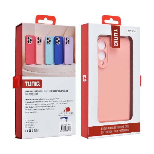TUNIQ Galaxy S25 Edge Backcover hoesje - Zalmroze