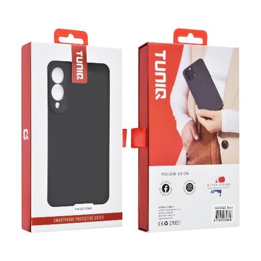 TUNIQ Galaxy S25 Edge Backcover hoesje - Zwart