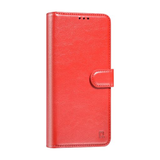 TUNIQ Galaxy S25 Plus Book Case hoesje - Pasjeshouder voor 3 pasjes - Magneetsluiting - Hanger - Rood